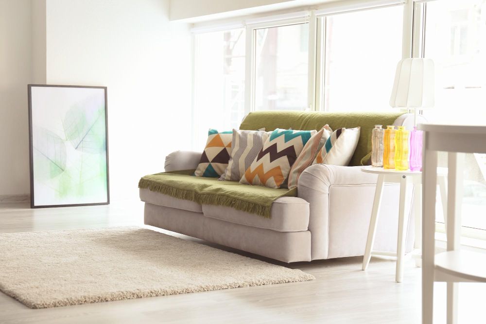 Sala Estar Moderna Sofa Gris