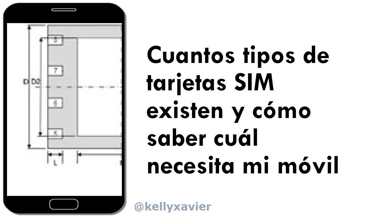 ¿cuantos Tipos De Tarjetas Sim Existen Y Como Saber Cual Necesita Mi Movil